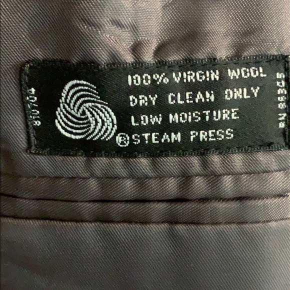 Dress coat suit crossed virgin wool - Picture 4 of 5